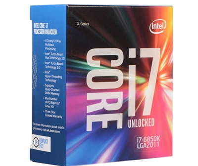 CPU Core I7-6850K (3.6GHz)