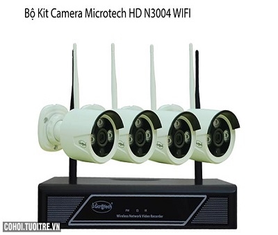 Bộ Camera Kit 4 Kênh Wifi IP Microtech HD-N3004